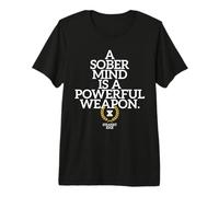 A Sober Mind Is A Powerful Weapon Straight Edge Edger sXe Camiseta Premium
