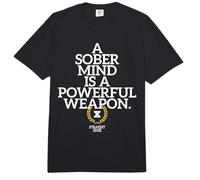 A Sober Mind Is A Powerful Weapon Straight Edge Edger sXe Comfort Colors Adult Heavyweight T-Shirt
