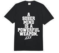 A Sober Mind Is A Powerful Weapon Straight Edge Edger sXe Comfort Colors Adult Heavyweight T-Shirt