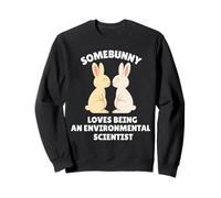 A Somebunny le Encanta ser científico Ambiental Conejito de Pascua Sudadera