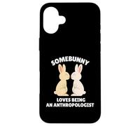 A Somebunny le Encanta ser un antropólogo Lindo Conejo de Pascua Carcasa para iPhone 16 Plus