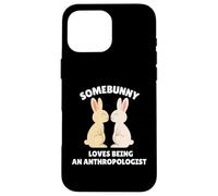 A Somebunny le Encanta ser un antropólogo Lindo Conejo de Pascua Carcasa para iPhone 16 Pro MAX