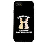 A Somebunny le Encanta ser un antropólogo Lindo Conejo de Pascua Carcasa para iPhone SE (2020) / 7/8