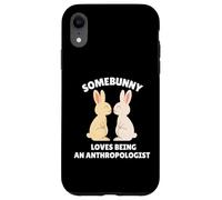 A Somebunny le Encanta ser un antropólogo Lindo Conejo de Pascua Carcasa para iPhone XR