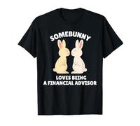 A Somebunny le Encanta ser un Asesor financiero Lindo Conejo de Pascua Camiseta