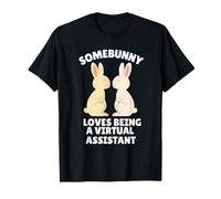 A Somebunny le Encanta ser un Asistente Virtual Lindo Conejo de Pascua Camiseta