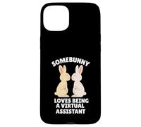 A Somebunny le Encanta ser un Asistente Virtual Lindo Conejo de Pascua Carcasa para iPhone 15 Plus
