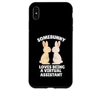 A Somebunny le Encanta ser un Asistente Virtual Lindo Conejo de Pascua Carcasa para iPhone XS MAX