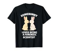 A Somebunny le Encanta ser un científico forense Lindo Conejito de Pascua Camiseta