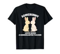 A Somebunny le Encanta ser un Conejito de Pascua Maestro de jardín de Infantes Camiseta
