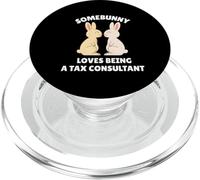 A Somebunny le Encanta ser un consultor Fiscal Lindo Trabajo de Conejo de Pascua PopSockets PopGrip para MagSafe