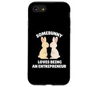 A Somebunny le Encanta ser un emprendedor Lindo Trabajo de Conejo de Pascua Carcasa para iPhone SE (2020) / 7/8