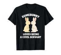A Somebunny le Encanta ser un Funcionario Lindo Trabajo de Conejo de Pascua Camiseta