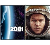 A Space Countdown DVD double Feature Sci-Fi 2001 Stanley Kubrick A Space Odyssey & The Martian Matt Damon Movie Set