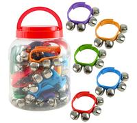 A-Star 20 cascabeles de muñeca multicolor con correa de nailon