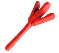 A-Star Badajo de castañuelas de mano tradicional de madera en rojo