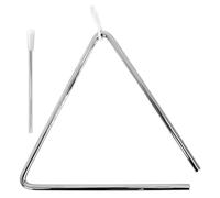 A-Star Triángulo musical de metal tradicional - 20 cm / 10 pulgadas con batidor de metal