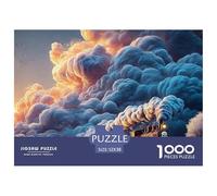 A Steam Train with Skulls Instead of Windows 1000 Piezas Cartulina Extra Gruesa Rompecabezas Premium Vintage Steam Train Antiestrés Juego Familiar Rompecabezas Para Decoración Del Hogar 52x38cm/1000pc