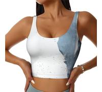 A Stone Falling from the Sky - Sujetadores deportivos de alto apoyo para mujer, cómodas y elegantes camisetas de entrenamiento | Plus, Negro, XXL