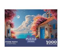 A Stone Wall with An Open Door Leading to The Sea 1000 Pieza Cartulina Premium Rompecabezas Premium Spring Landscape Extremadamente Difícil Juego Familiar Rompecabezas Para Decoración Del Hogar 38x26c