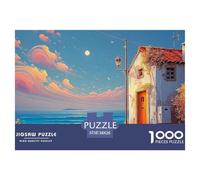 A Stone Wall with An Open Door Leading to The Sea 1000 Piezas Cartulina Extra Gruesa Rompecabezas DIY Sea Beach Antiestrés Juego Creativo Rompecabezas para Decoración del Hogar 38x26cm/1000pcs
