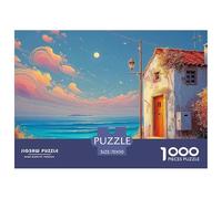 A Stone Wall with An Open Door Leading to The Sea 1000 Piezas Cartulina Extra Gruesa Rompecabezas Premium Sea Beach Antiestrés Juego Familiar Rompecabezas Regalos Para Familia Y Amigos 70x50cm/1000pcs
