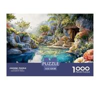 A Stunning Tropical Garden 1000 Pcs Premium-Karton Puzzle Tropical Garden Stressabbau Kreatives Spiel Puzzles Als Wohnaccessoires 52x38cm/1000pcs