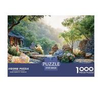 A Stunning Tropical Garden 1000 Pcs Premium-Karton Puzzle Tropical Garden Stressabbau Kreatives Spiel Puzzles Als Wohnaccessoires 38x26cm/1000pcs