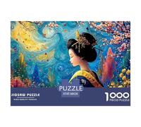 A Stunning Tropical Garden 1000 Pcs Stabiler Karton Puzzle Japanese Woman Stressabbau Familienspiel Puzzles Als Wohnaccessoires 38x26cm/1000pcs