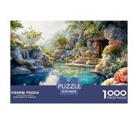 A Stunning Tropical Garden 1000 Stück Ökopapier Puzzle Tropical Garden Lebendige Bilder Familienspiel Puzzles Für Erwachsene Und Kinder 38x26cm/1000pcs