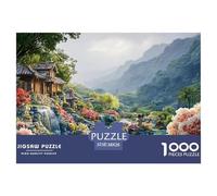 A Stunning Tropical Garden 1000 Stück Premium-Karton Puzzle Tropical Garden Lebendige Bilder Kreatives Spiel Puzzles Als Wohnaccessoires 38x26cm/1000pcs