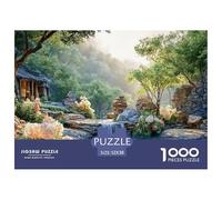 A Stunning Tropical Garden 1000 Stück Premium-Karton Puzzle Tropical Garden Lebendige Bilder Kreatives Spiel Puzzles Als Wohnaccessoires 52x38cm/1000pcs