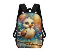 A Stylized Digital Painting of A Fluffy Seagull with Large, Expressive Eyes And An Exagger Mochilas Infantiles Impresas En 3D Para Niños. Mochilas De Viaje De Moda Para Niños. Mochila Escolar Para Est