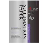 A-SUB Papel de sublimación A3, 297x420 mm, 100 hojas, Compatible con la Impresoras de Sublimación EPSON, SAWGRASS, RICOH, BROTHER