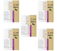 A-SUB Papel de Sublimación A4, 210x297 mm, 500 Hojas, 120 g/m², Compatible con Impresoras de Sublimación EPSON, SAWGRASS, RICOH, BROTHER