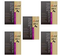 A-SUB Papel de Sublimación A4, 210x297 mm, 500 Hojas, 125 g/m², Compatible con Impresoras de Sublimación EPSON, SAWGRASS, RICOH, Brother