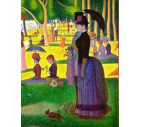 A Sunday Afternoon on the Island of La Grande Jatte Georges Seurat LARGE Notebook: 8.5" x 11" Lined Journal, College Ruled, 120 Pages