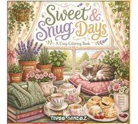 A Sweet and Snug Days: A Cozy Coloring Book: Adorable Cozy Illustrations to Color for Calm, Comfort, and Happiness