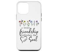 A Sweet Friendship Refreshes Soul Sisters Bestie Best Friend Carcasa para iPhone 12 Mini