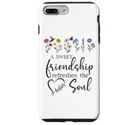 A Sweet Friendship Refreshes Soul Sisters Bestie Best Friend Carcasa para iPhone 7 Plus/8 Plus