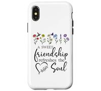 A Sweet Friendship Refreshes Soul Sisters Bestie Best Friend Carcasa para iPhone X/XS