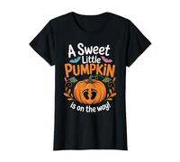 A Sweet Little Pumpkin On The Way Halloween Pregnancy Gender Camiseta