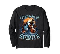 A Symphony of Spirits Halloween Music Lover Musician Manga Larga
