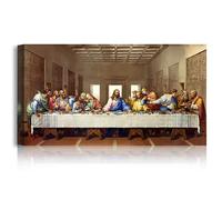 A&T ARTWORK The Last Supper by Leonardo Da Vinci The World Classic Art Reproductions, Giclee Canvas Prints Wall Art for Home Decor, 24x12 inches