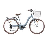 A.T.L.A.S. Bicicleta Ciudad 26'' Scrapper Railway 1 LTD Vintage Talla M Equipado con 6 velocidades y Equipo Completo de la Ciudad