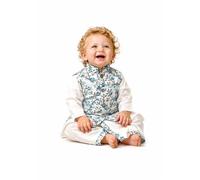 A.T.U.N. (ALL THINGS UBER NICE) Conjunto étnico de Kurta Dhoti para bebés con chaqueta Nehru estampada | Conjunto de ropa tradicional india festiva | Elegante trajes de celebración de boda | Conjunto