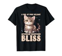 A Tail of Pure Delight American Shorthair Bliss Cat Lover Camiseta gráfica económica