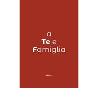 A te e famiglia: Quaderno ironico per regalo natalizio minimal - ABNotes: Notebook tinta unita per regali di Natale divertenti, originali ed economici (sotto i 10 euro)