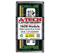 A-Tech 16 GB RAM de repuesto para Crucial CT16G4SFD8266 | DDR4 2666MHz PC4-21300 2Rx8 1.2V SODIMM 260-Pin Memory Module