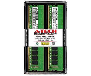 A-Tech Kit de 32 GB (2 x 16 GB) RAM para Dell Inspiron 3880, 3881 Desktop | DDR4 2933MHz PC4-23400 DIMM 1.2V 288-Pin no ECC UDIMM actualización de memoria